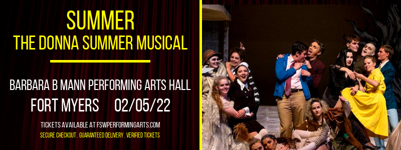 Summer - The Donna Summer Musical at Barbara B Mann Performing Arts Hall tickets Summer - The Donna Summer Musical at Barbara B Mann Performing Arts Hall
