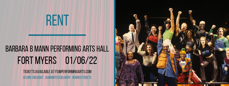 Rent at Barbara B Mann Performing Arts Hall tickets Rent at Barbara B Mann Performing Arts Hall