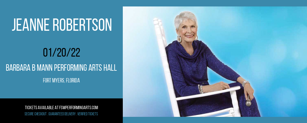 Jeanne Robertson [CANCELLED] at Barbara B Mann Performing Arts Hall