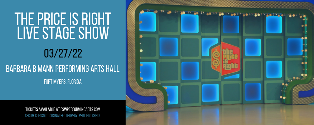 The Price Is Right - Live Stage Show at Barbara B Mann Performing Arts Hall