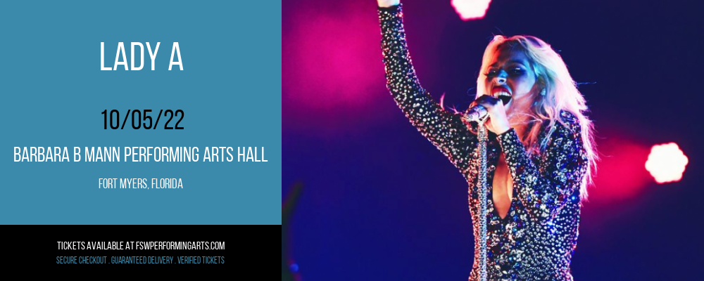 Lady A at Barbara B Mann Performing Arts Hall tickets Lady A at Barbara B Mann Performing Arts Hall