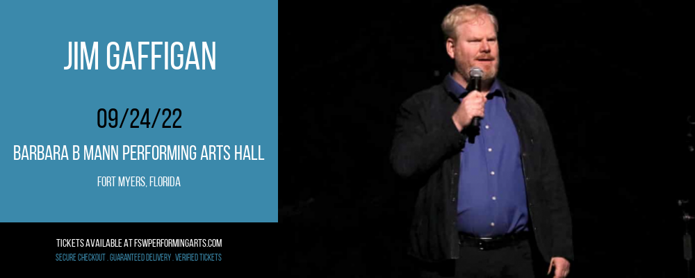 Jim Gaffigan at Barbara B Mann Performing Arts Hall