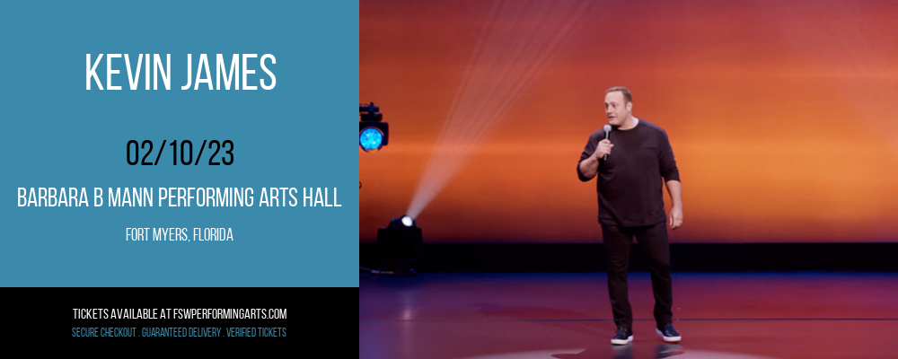 Kevin James at Barbara B Mann Performing Arts Hall tickets Kevin James at Barbara B Mann Performing Arts Hall