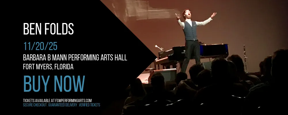 Ben Folds at Barbara B Mann Performing Arts Hall