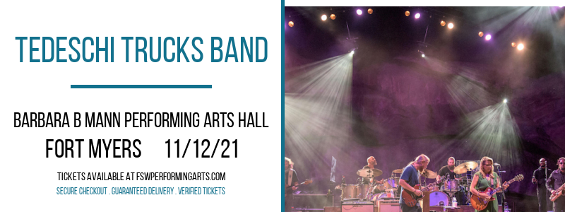 Tedeschi Trucks Band at Barbara B Mann Performing Arts Hall tickets Tedeschi Trucks Band at Barbara B Mann Performing Arts Hall
