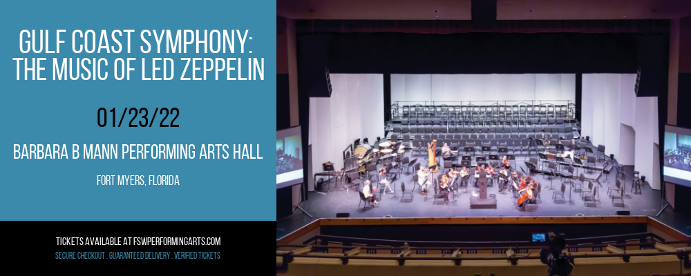 Gulf Coast Symphony: The Music of Led Zeppelin at Barbara B Mann Performing Arts Hall tickets Gulf Coast Symphony: The Music of Led Zeppelin at Barbara B Mann Performing Arts Hall