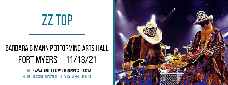 ZZ Top at Barbara B Mann Performing Arts Hall tickets ZZ Top at Barbara B Mann Performing Arts Hall