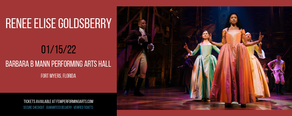 Renee Elise Goldsberry at Barbara B Mann Performing Arts Hall tickets Renee Elise Goldsberry at Barbara B Mann Performing Arts Hall