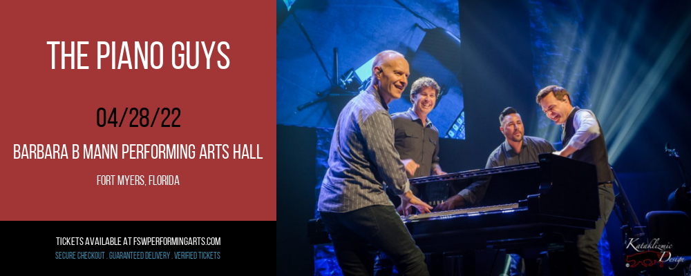 The Piano Guys at Barbara B Mann Performing Arts Hall tickets The Piano Guys at Barbara B Mann Performing Arts Hall