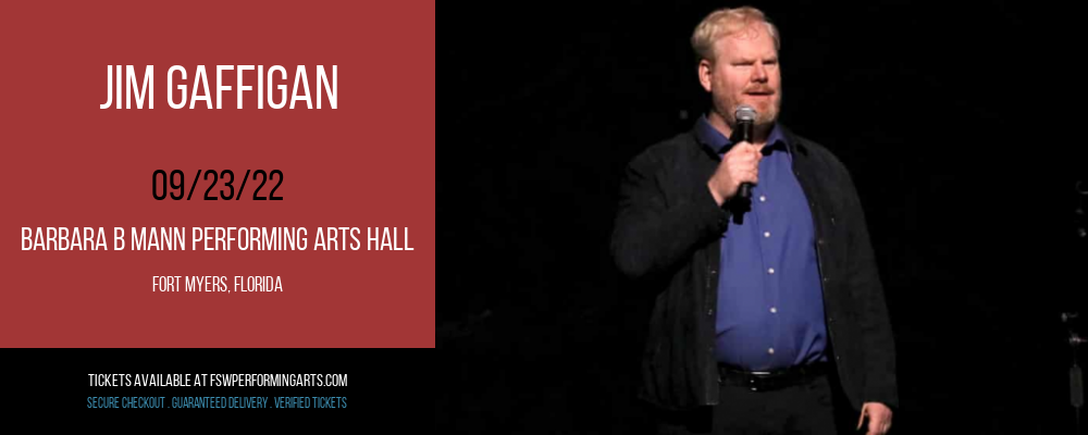 Jim Gaffigan at Barbara B Mann Performing Arts Hall