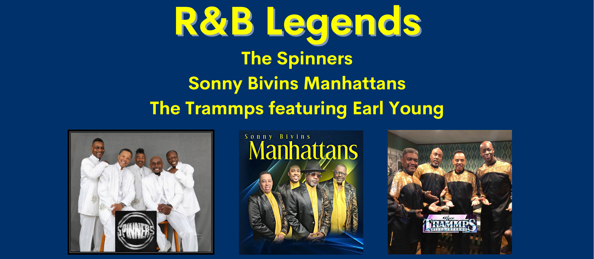 The Spinners, The Manhattans & The Trammps at Barbara B Mann Performing Arts Hall
