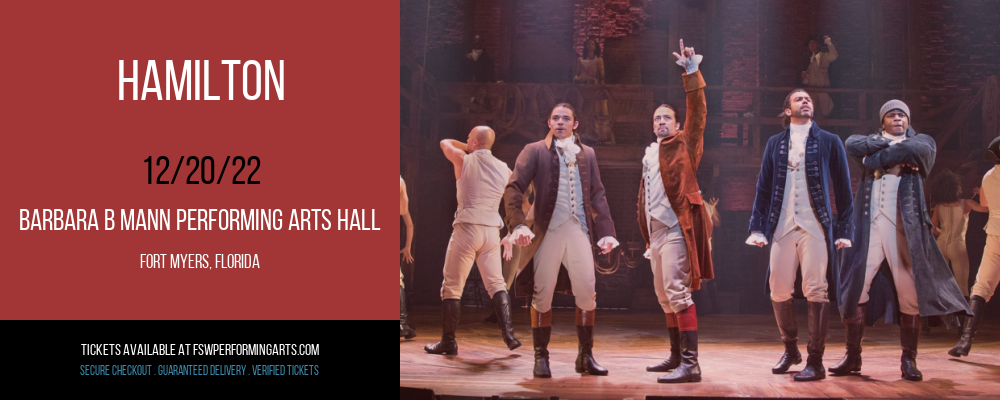 Hamilton [CANCELLED] at Barbara B Mann Performing Arts Hall