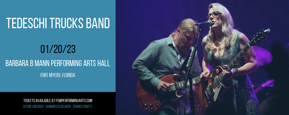 Tedeschi Trucks Band at Barbara B Mann Performing Arts Hall tickets Tedeschi Trucks Band at Barbara B Mann Performing Arts Hall