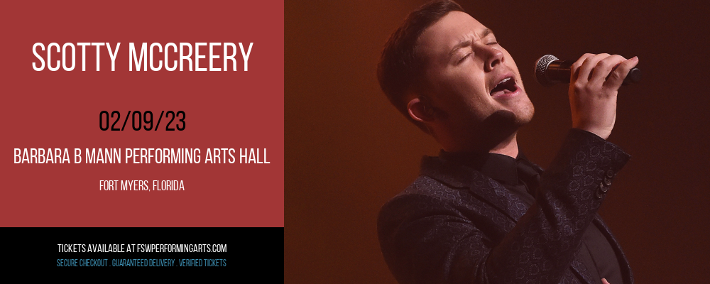 Scotty McCreery at Barbara B Mann Performing Arts Hall tickets Scotty McCreery at Barbara B Mann Performing Arts Hall