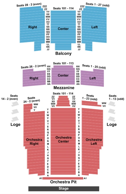 barbara b mann performing arts hall seating chart
