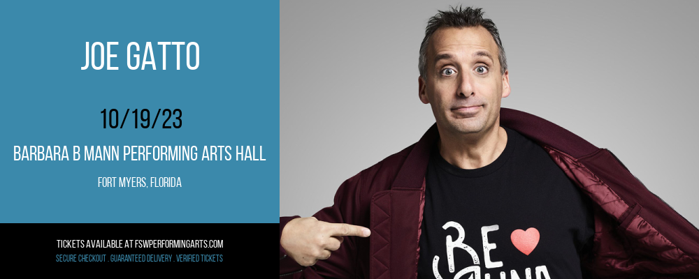 Joe Gatto at Barbara B Mann Performing Arts Hall