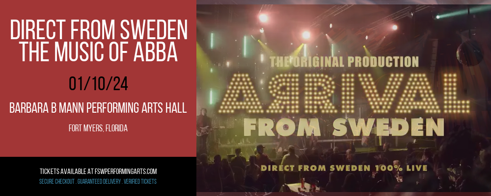 Direct From Sweden - The Music of ABBA at Barbara B Mann Performing Arts Hall
