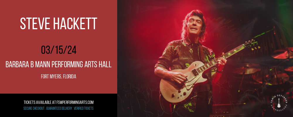 Steve Hackett at Barbara B Mann Performing Arts Hall