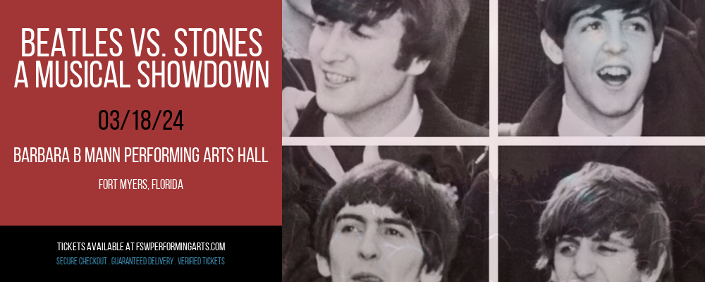 Beatles vs. Stones - A Musical Showdown at Barbara B Mann Performing Arts Hall