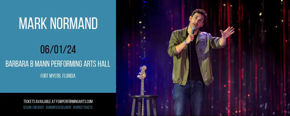 Mark Normand at Barbara B Mann Performing Arts Hall