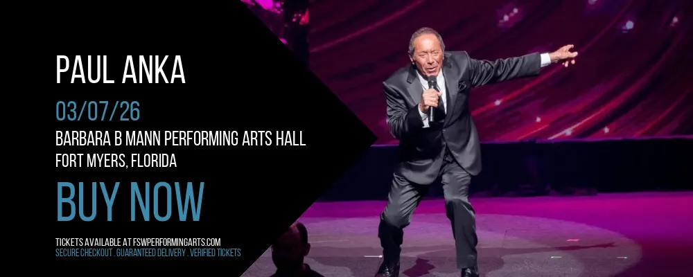 Paul Anka at Barbara B Mann Performing Arts Hall
